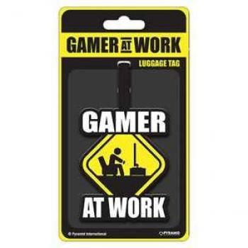 Targhetta per Bagagli Gamer al Lavoro