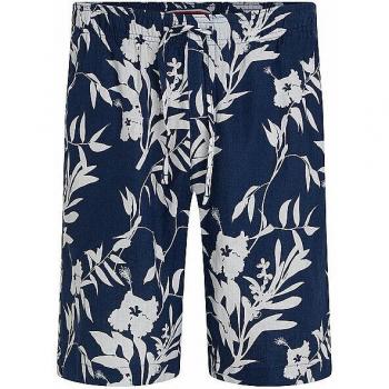 Dunkelblaue Leinenshorts für Herren von Tommy Hilfiger