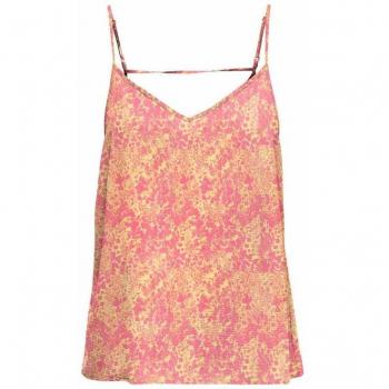 Top femminile leggero, spalline regolabili, scollatura a V, colore rosa 36