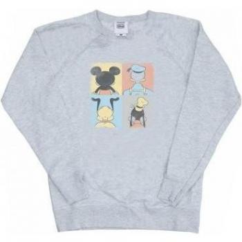 Mickey Mouse Grey Long‑Sleeve Hoodie for Women