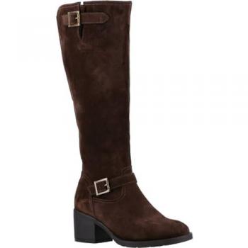 Hush Puppies Brown Suede Heidi Boots