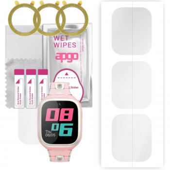 Film protettivo idrogel 3x per Mibro Kids Watch Phone P5, pellicola idrogel, con strato di posizionamento, facile da installare