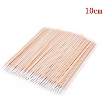 100 pcs Wooden Cotton Swab Sticks