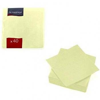 Tovaglioli di Carta 38cm x 38cm Avorio 40pz