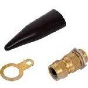 Brass Q-Crimp Cable Gland 25mm Pack