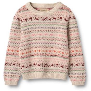 Jungenpullover WHEAT „Olga“ – Strickpullover, Gr. 104, bunt (Multi) – Rundhals