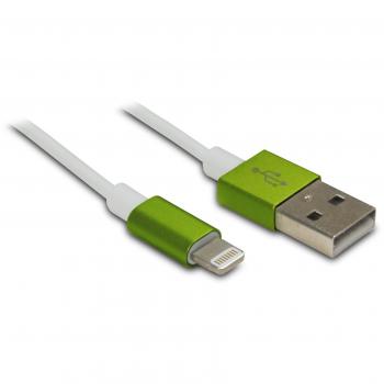 Lightning MFI USB-A 1m Verde di Metronic