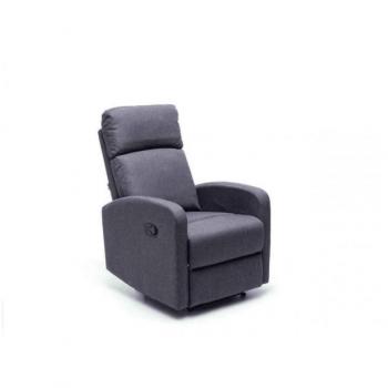Poltrona recliner manuale Mirella 90x68x103 cm grigia