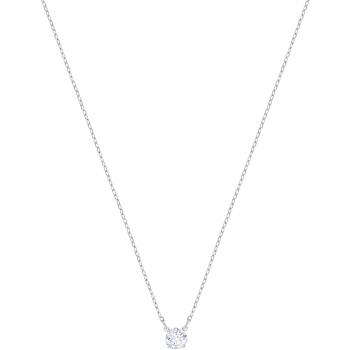 Collar Swarovski Attract, baño de rodio, cristal blanco