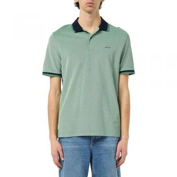 Polo Gant Verde Abisso S con Maniche Corte