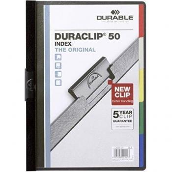 DURACLIP 50 Black A4 Clip File