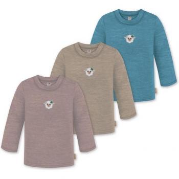 Merino Langarm Pullover „Taupo“ – Normani 3er Pack