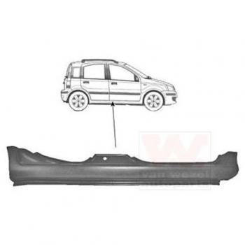 Marche-pied d’assemblage bas de caisse Fiat Panda II 5 portes