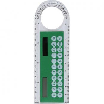 Solar Mini 3-in-1 Office Ruler Calculator Magnifier 10cm