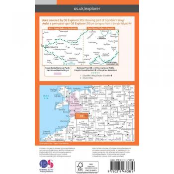 Ordnance Survey Map of Newtown & Machynlleth