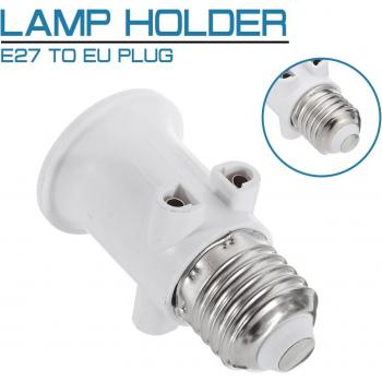 Support d'éclairage E27 avec adaptateur 4A