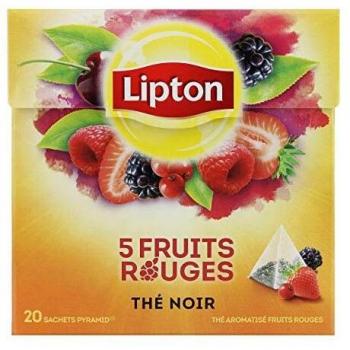 Lipton 5 Fruits Rouges – Pack 20, Label Rainforest Alliance