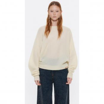 BIMBA Y LOLA Light Yellow Twisted Mohair Sweater