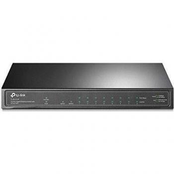 TP-LINK (TL-SG1210P) 10-Port GB Desktop Switch, 9 RJ45 + 1 SFP Port, 8-Port PoE+