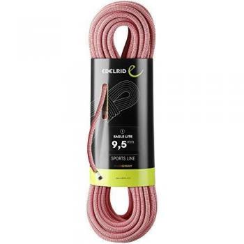 Edelrid Eagle Lite Dynamic Climbing Rope, 9.5mm x 60m, Red