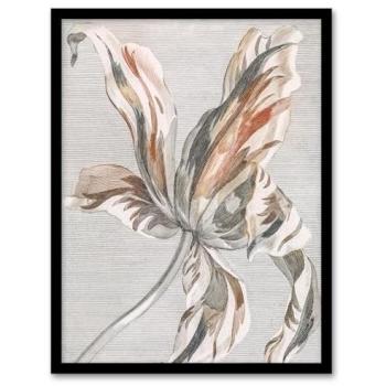 White Tulip Bloom Framed Art by Artery8 – 12 x 16