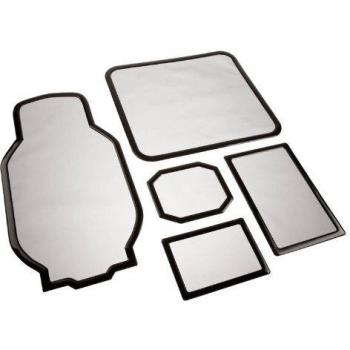 Demciflex Staubfilter Set für Corsair 600T, PC Lüfter Zubehör, Schwarz