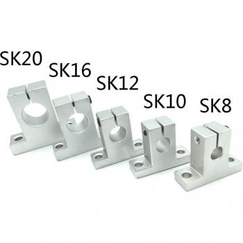 Kit de supports d’arbre linéaire – 4 pièces (SK8 à SK20)