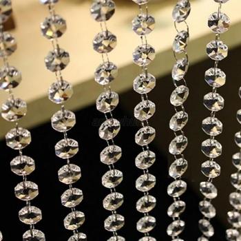 Crystal Bead Hanging Garland 3.3ft for Living Room and Cafe