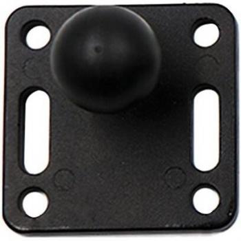 Base Redonda/Cuadrada + Rótula de Bola 1” en Goma Aluminio – Montaje GoPro & Garmin
