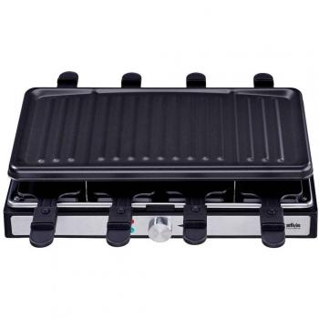 Silva Homeline PK-R 088 Raclette, 8 Pfännchen, Kontrollleuchte, Antihaftbeschichtung
