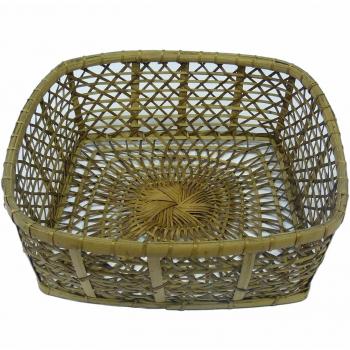 Viereckiger Allzweckspeicherkorb aus Rattan – Handarbeit