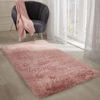 Pink Fluffy Shaggy Area Rug