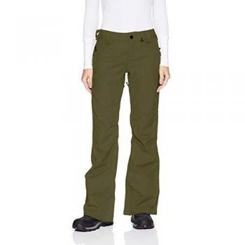 Volcom Ladies Species Stretch Ski Pants, Military, Small/Medium