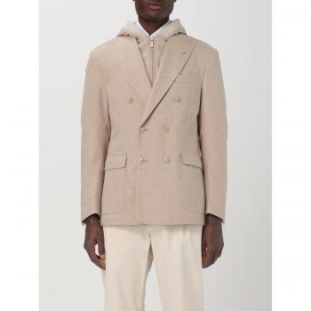 Eleventy Trench Invernale Lana e Cashmere Beige 54