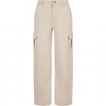 Pantalon cargo haute taille Femme – Urban Classics – Beige