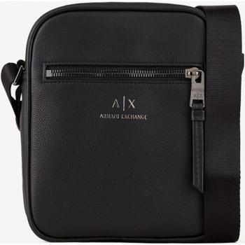 Armani Exchange Bolso bandolera hombre color negro con cremallera