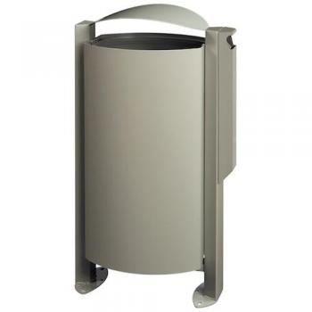 Arkea 100L Rossignol Pro corbeille à pieds + cendrier gris ciment