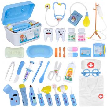 Dr. Pretend Medical Set for Role Play with Stethoscope and Accessories