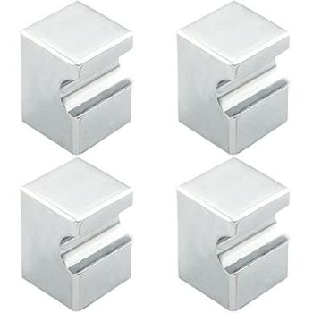 Refined Chrome Square Cabinet Handle Kit – 4×18 mm, 25 mm Projection