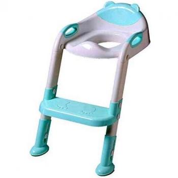 DoubleBlack Blue Baby Potty Ladder Seat
