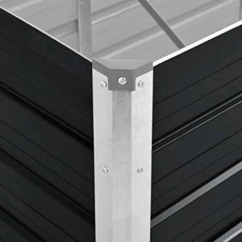 Jardinera elevada acero galvanizado Gris Antracita 3
