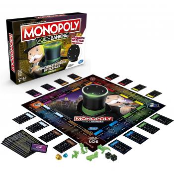 Hasbro Gaming E4816GC2 Monopoly Voice Banking Sprachgesteuert Familienspiel