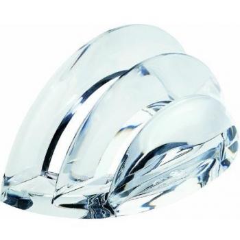 Classeur de bureau transparent à 2 compartiments