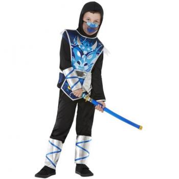 Disfraz de Guerrero Ninja Azul para niños