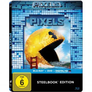 Pixels (2-Disc-Steelbook) [Blu-ray]