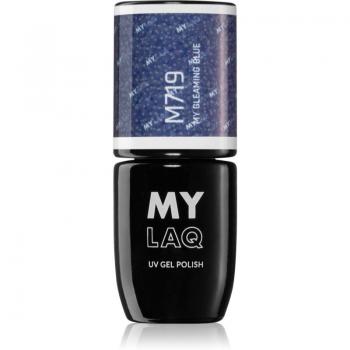 MYLAQ My Gleaming Blue Gel Nail Polish 5 ml