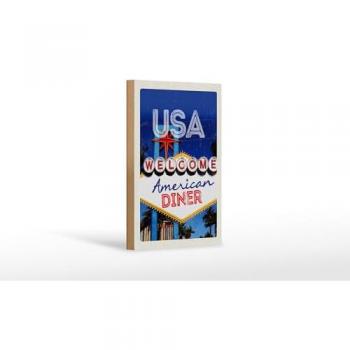 Holzschild Reise Los Angeles 12x18 cm