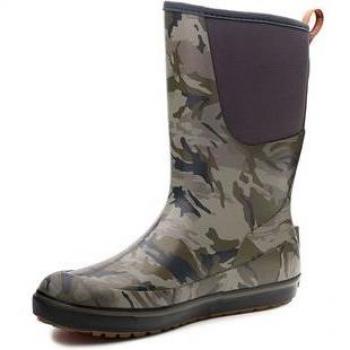 Grundens 12'' Deck Boot Refraction Camo Stone