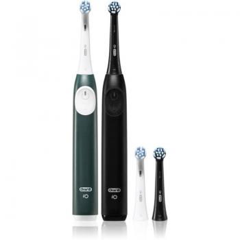 Oral-B iO2 Duo elektrische Zahnbürste Matt Schwarz & Forest Green