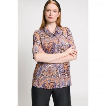 Ulla Popken Slinkyshirt, Damen, lila, große Größen, Größe: 46/48, Viskose